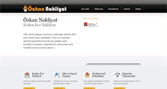 Desktop Screenshot of ozkannakliyat.com.tr